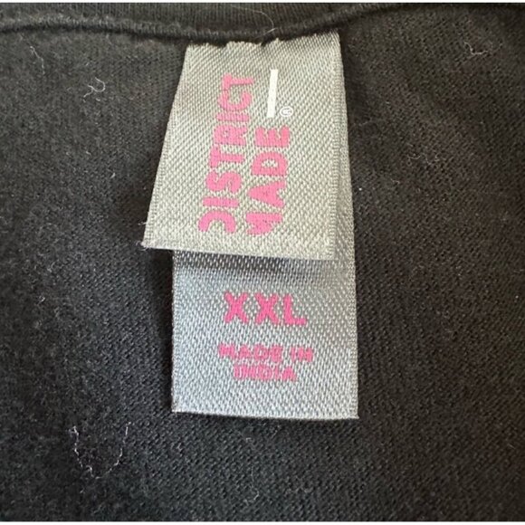 Damsel In Defense Black T-Shirt XXL Womens Crew Neck Cotton Blend - Picture 3 of 4